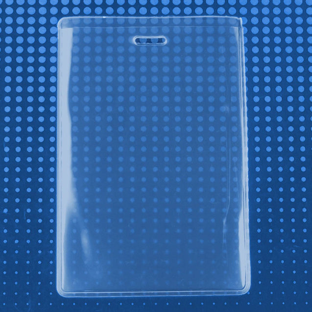 504-FS Badge Holder,Vinyl Badge Holder,Proximity Card holder,S-Series, Soft, Flexible Vinyl,3.00" x 4.50" (76 x 114mm),Color Clear - 100/pack