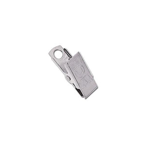 5705-3500 Bulldog Clip, NPS Embossed U Thumb-Grip Clip 1 3/16" (30mm), with Overlapping Jaw, - Color NPS - 100/pack