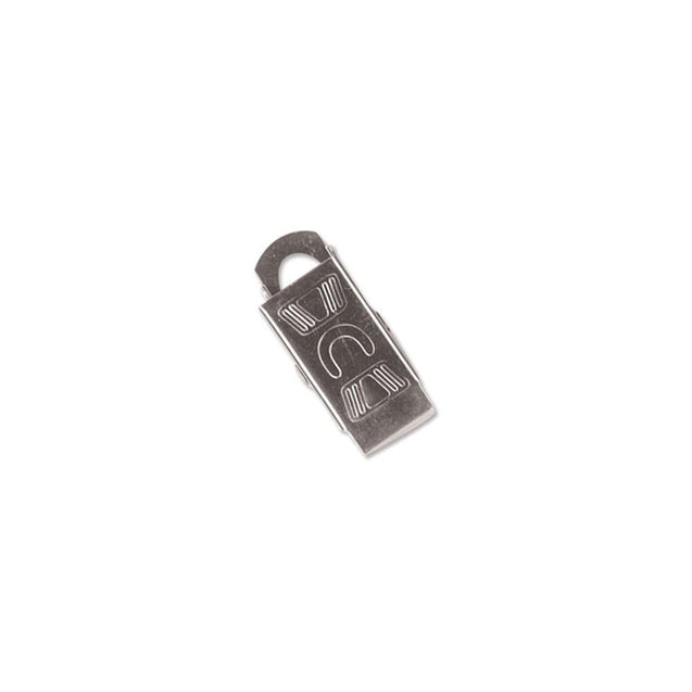 5705-3540 Bulldog Clip, NPS Embossed U Thumb-Grip Clip 1 1/16" (27mm), with Steel Shank and Overlapping Jaw, - Color NPS - 100/pack