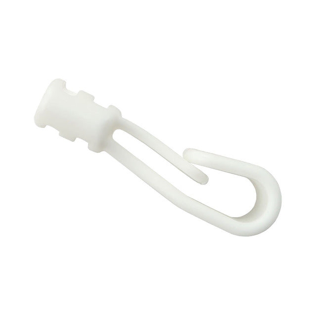 5710-1160 Lanyard Hook, No-Twist Plastic Lanyard Hook, Size 3/8" (10mm), Plastic Wide Hook - 1000/pack