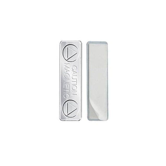 5730-3000 Badge Attachment, Magnetic Badge ,Pressure Sensitive foam pad & Peel-away liner, MAGNABADGE-1 nickel-plated steel plate with 2 round rare earth magnets & 1 zinc-plated steel plate, Mounting Plate  1 3/4 x 1/2" (45 x13 mm), - Color Sliver