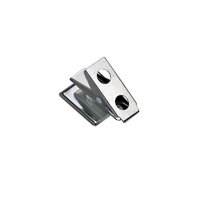 5735-2010 Badge Attachment, Pressure Sensitive Clip 1" (25.4MM), 2-Hole Clip W/ Fitted Square Base, Clip Size 1"(25.5mm), Pad Size 3/4" x 3/4" ( 19mm x 19mm), - Color NPS - 100/pack
