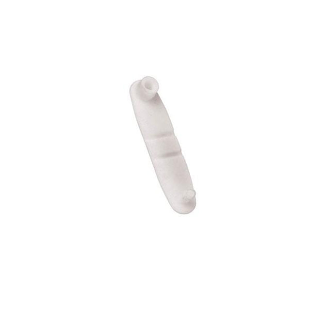 5735-6000 Attachment, Key Tag 5/8" (16mm), Frosted Plastic Key Tag Tab Connector, - Color Frosted - 100/pack