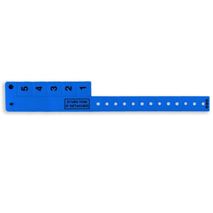Vinyl standard Wrist-Rider Wristicket - 5 pull-off tabls 5TSP - 500/pack