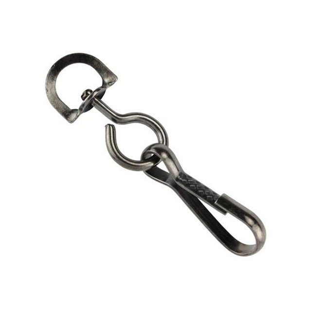 6920-2301 Lanyard Hook, Swivel Hook with Swivel Attachment and Textured Thumb Grip 1 1/4" (32mm), - Color Black Oxide - 500/pack