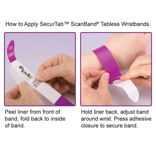 Tabless ScanBand® Securtab Scanband Tabless 1-1/8" 7244NT - 500/pack