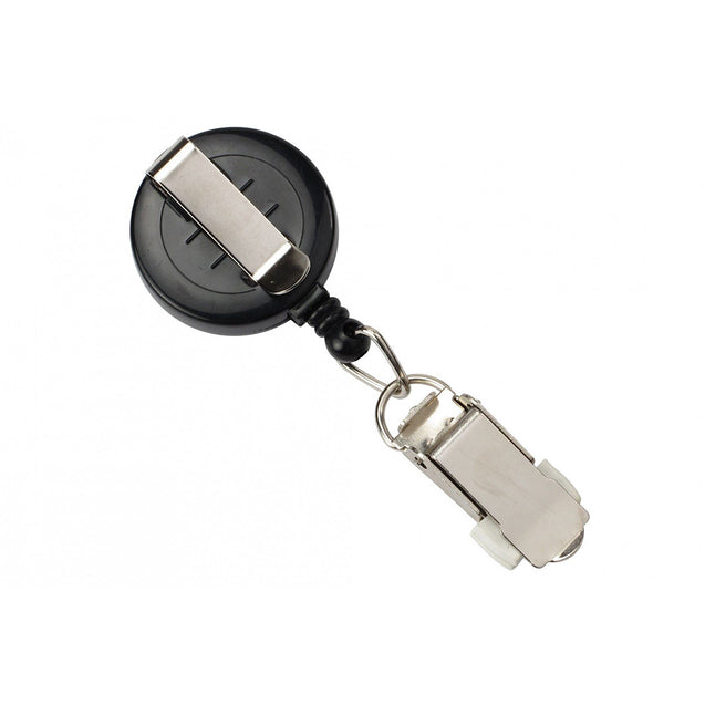 905-IK6-BL MaxLabel Badge Reel, Belt Clip Style 1 1/4" (32mm), Reel Diameter 1 1/4" (32mm), Cord Length : 34" (864mm), Label size : 1" (25mm), Card Clamp, - 25/pack
