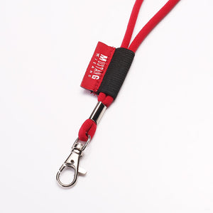 Brand-tag Round Elastic Nylon Lanyard R1906