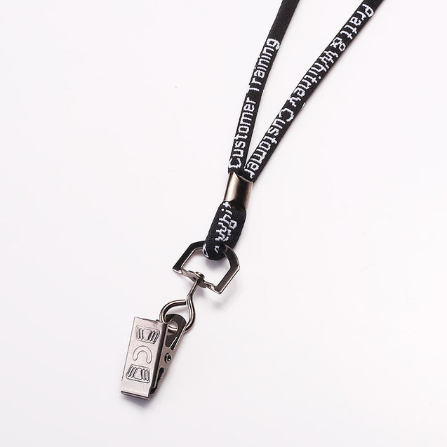 Elastic Nylon in Woven-in Lanyard R1902