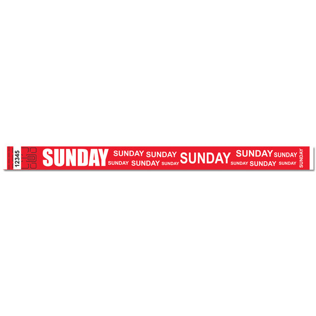 Expressions® 3/4" - Admissions SUNDAY NTX113 - 500/pack