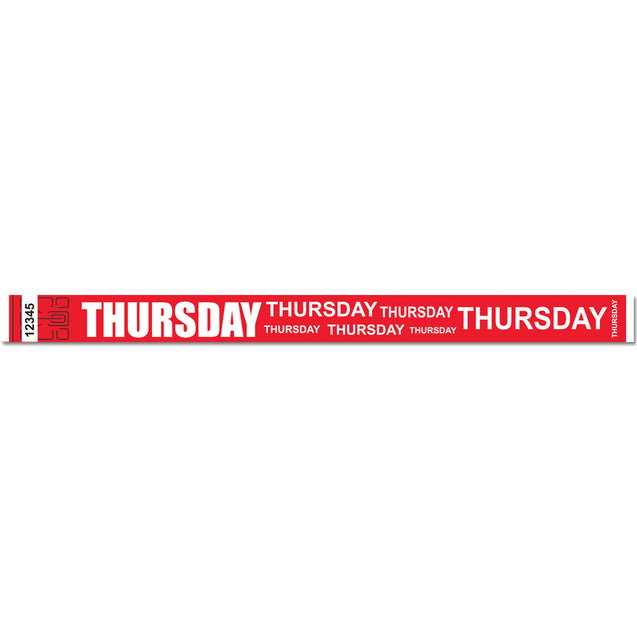 Expressions® 3/4" - Admissions THURSDAY NTX119 - 500/pack