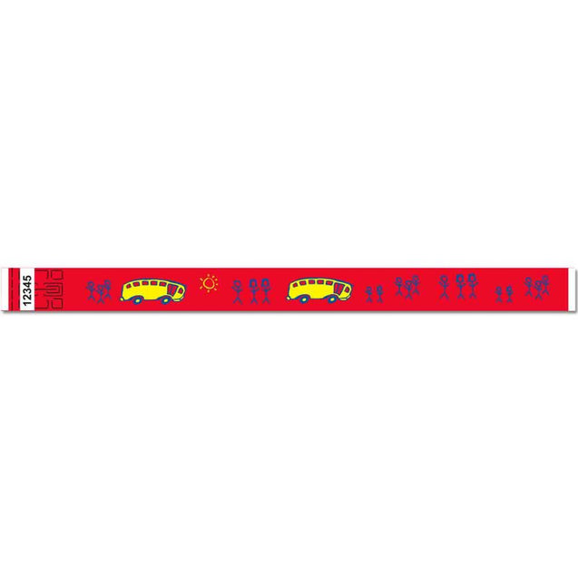 Expressions® 3/4" - Child Safety SCHOOL BUS NTX17 - 500/pack