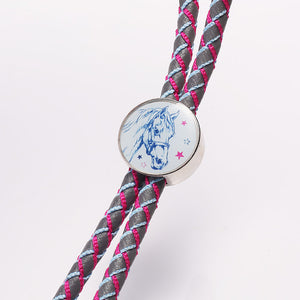 Round Cord with Reflective Line Lanyard R1901