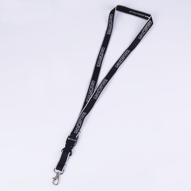 Two-color Silver Print Lanyard S1917