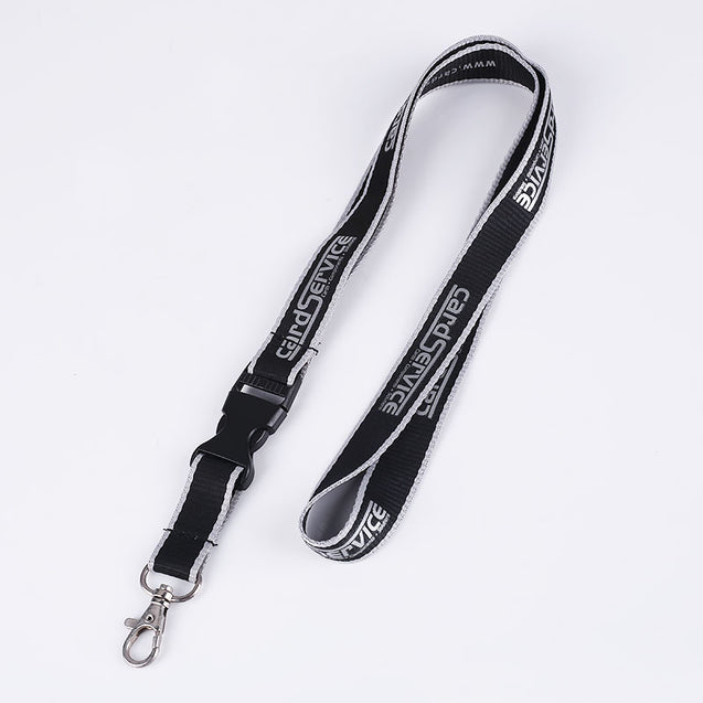 Two-color Silver Print Lanyard S1917