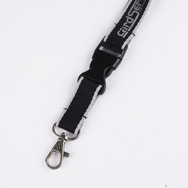 Two-color Silver Print Lanyard S1917