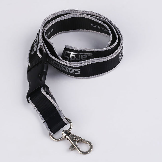 Two-color Silver Print Lanyard S1917