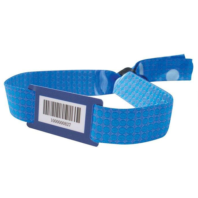 Woven Wristbands Woven Bar Code Wristbands 1/2" - High-Security Closure WOVB - 100/pack