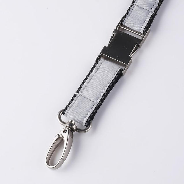 Woven Label Lanyard with Metal Buckle W1914