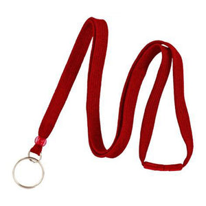 BL-34R-BLK Standard Lanyard, Tubular Lanyard 3/8" (10mm), Flexible Tubular Polyester Lanyard, Breakaway, NPS Split Ring, 3/8" (10mm) wide x 36" (900mm) long, 47" thread with tighter weave and softer texture - 100/pack