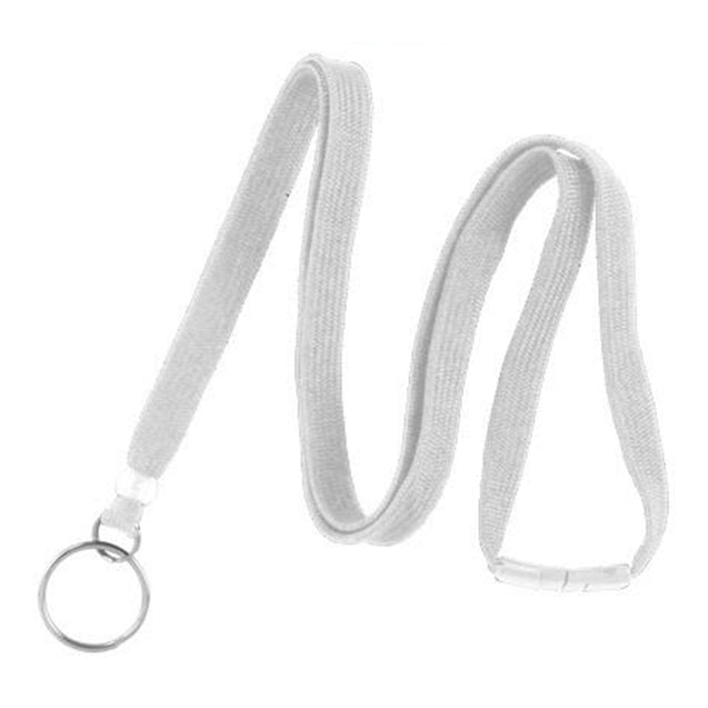 BL-34R-BLK Standard Lanyard, Tubular Lanyard 3/8" (10mm), Flexible Tubular Polyester Lanyard, Breakaway, NPS Split Ring, 3/8" (10mm) wide x 36" (900mm) long, 47" thread with tighter weave and softer texture - 100/pack