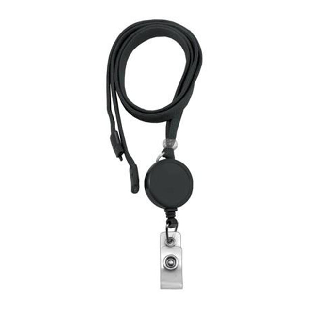 Standard Lanyard, Tubular Lanyard 3/8" (10mm), Flexible Tubular Polyester Lanyard, Breakaway, Badge Reel with Strap, 3/8" (10mm) wide x 36" (900mm) long, 47" thread with tighter weave and softer texture - 1000/pack