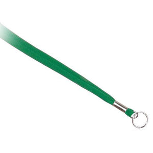 NF-9R-BLK Standard Lanyard, Tubular Lanyard 3/8" (10mm), Flexible Tubular Polyester Lanyard, Non-Breakaway, Split Ring, 3/8" (10mm) wide x 36" (900mm) long, 47" thread with tighter weave and softer texture - 100/pack
