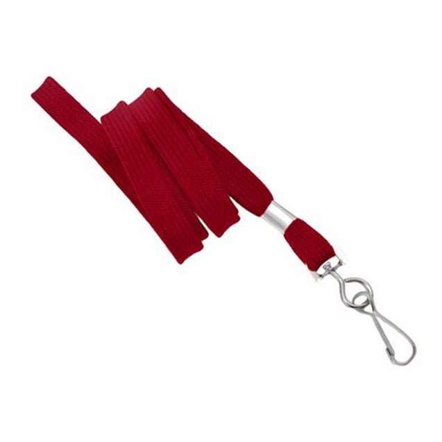 NF-9S-BLK Standard Lanyard, Tubular Lanyard 3/8" (10mm), Flexible Tubular Polyester Lanyard, Non-Breakaway, Swivel Hook, 3/8" (10mm) wide x 36" (900mm) long, 47" thread with tighter weave and softer texture - 100/pack